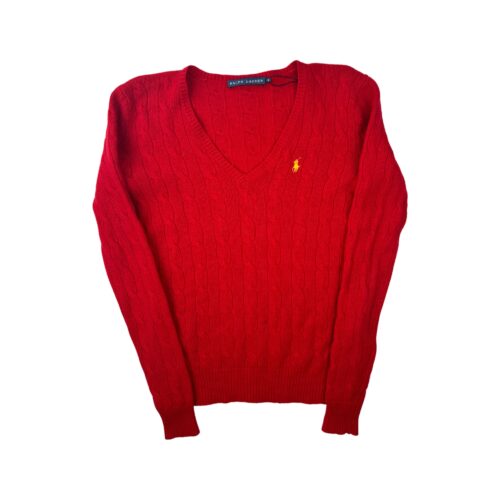 Ralph Lauren női v-nyakú gyapjú pulóver