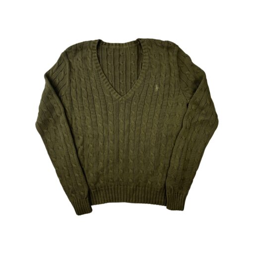 Ralph Lauren női v-nyakú kötött pulóver