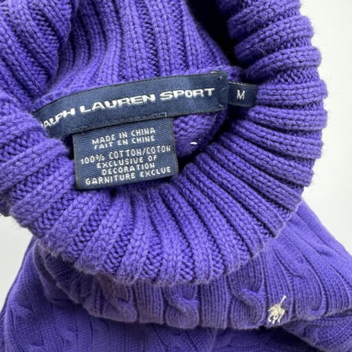 Ralph Lauren női garbós cable knit pulóver